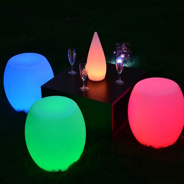 chaises lumineuses à led | chaises phosphorescentes multicolores