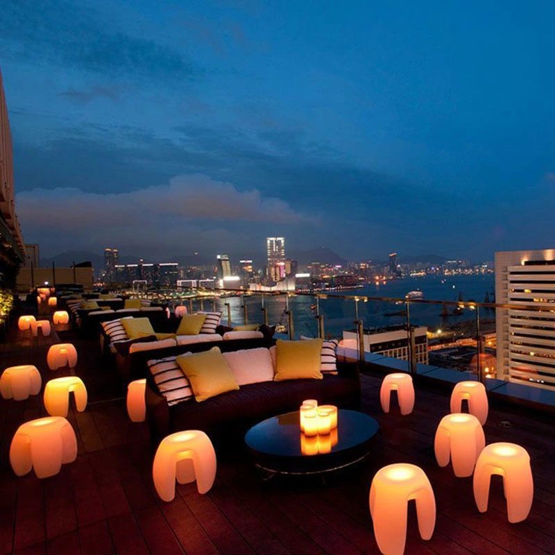 usine de selles lueur led | tabouret bas lumineux pour enfant