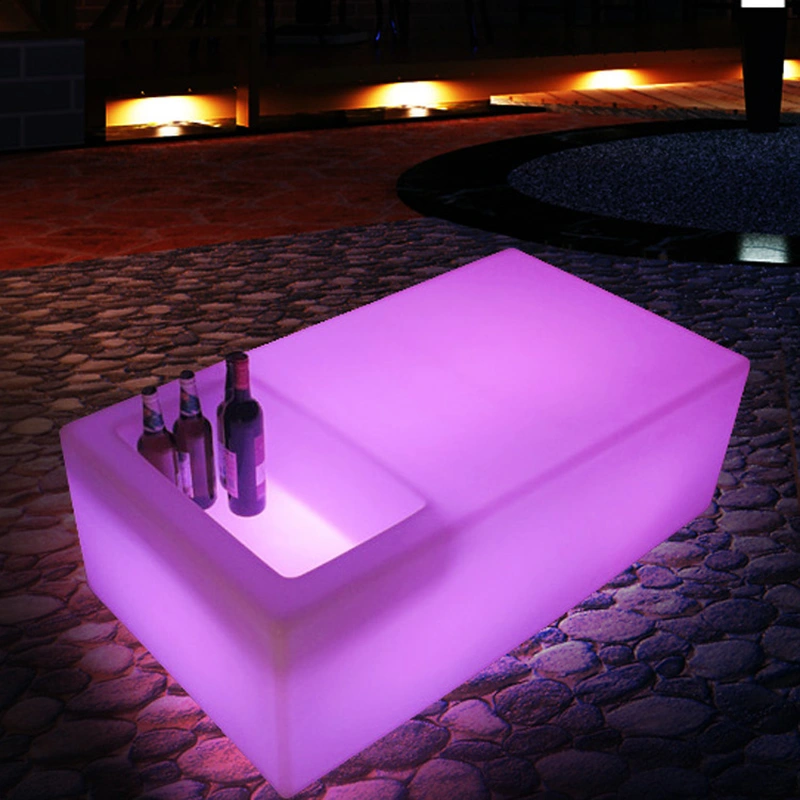 fabrica de muebles con luces led | mesas iluminadas led chinas