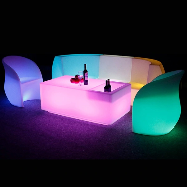 fabrica de muebles con luces led | mesas iluminadas led chinas