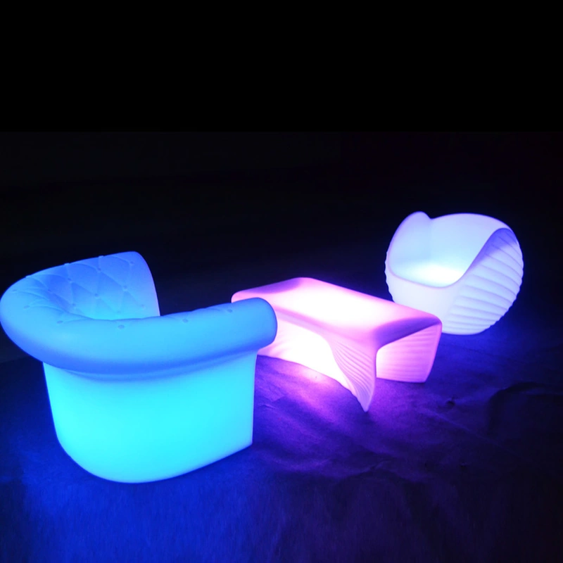 sillón con iluminación led | sillón resplandeciente con luz led