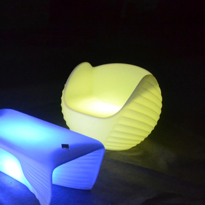 sillón con iluminación led | sillón resplandeciente con luz led