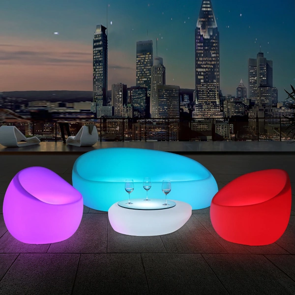 muebles para eventos iluminados | juego de sofás led iluminador