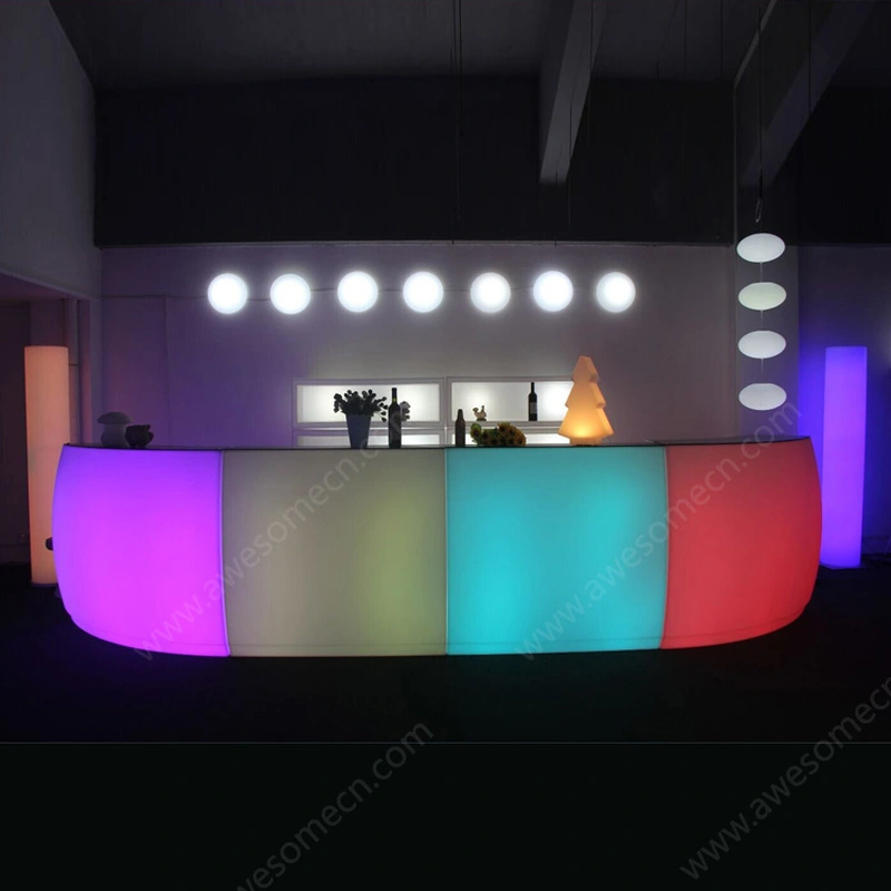 barra de bar iluminada con led | barras portatiles para eventos