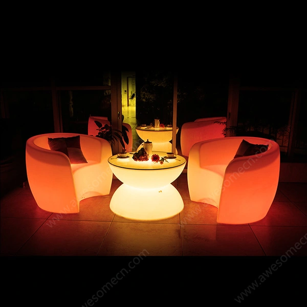 fauteuils avec éclairage led | chaise multicolore illuminée en gros