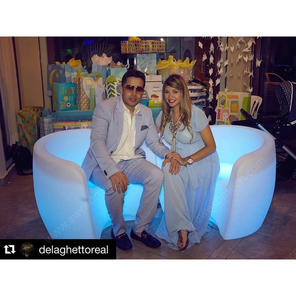 fauteuils avec éclairage led | chaise multicolore illuminée en gros