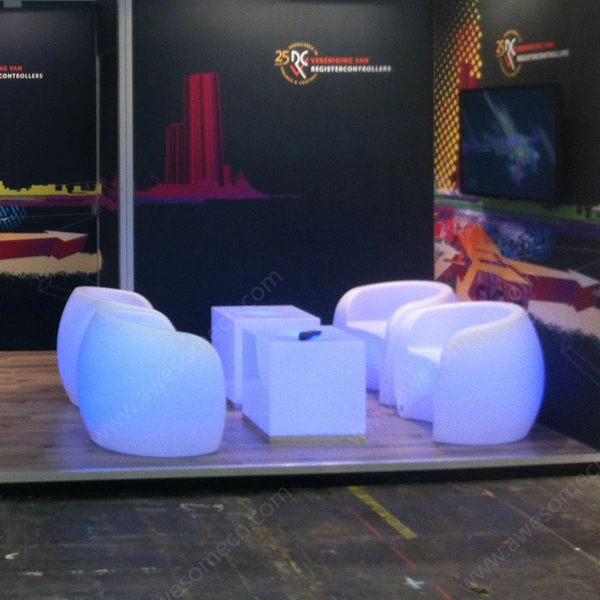 fauteuils avec éclairage led | chaise multicolore illuminée en gros