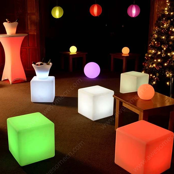 fabricant de chaise cube led | chaise cube lumineuse pour événements