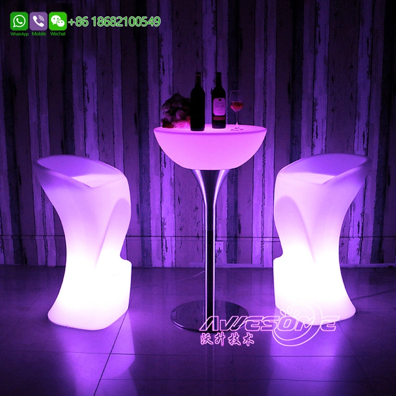 tabourets et tables de bar à led | illuminer les tabourets de bar meubles led