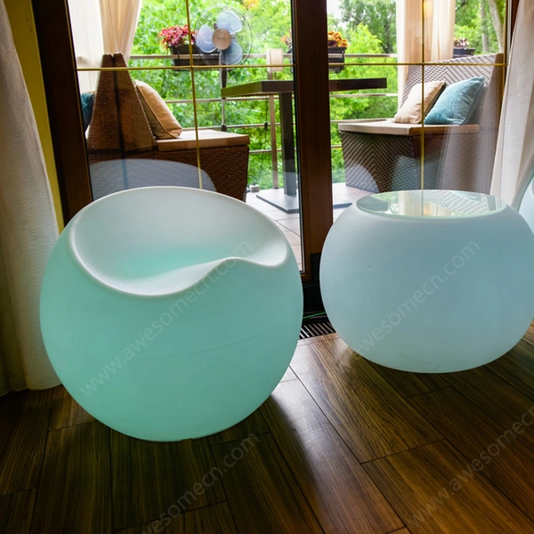 كراسي خارجية led | تتوهج في الكراسي الخارجية المظلمة