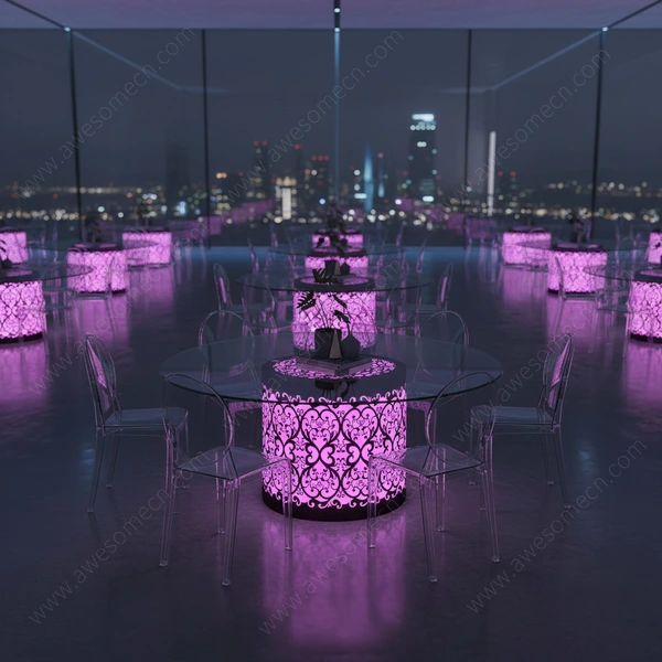 Glow LED Furniture Factory | Illuminated Led Wedding Banquet Table
