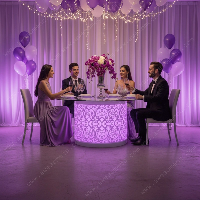 Glow LED Furniture Factory | Illuminated Led Wedding Banquet Table