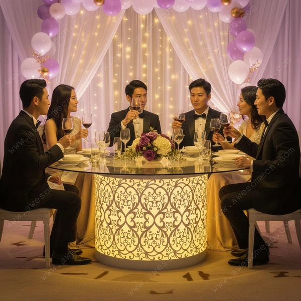 Glow LED Furniture Factory | Illuminated Led Wedding Banquet Table