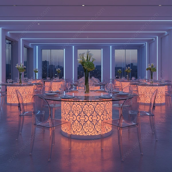 Glow LED Furniture Factory | Illuminated Led Wedding Banquet Table