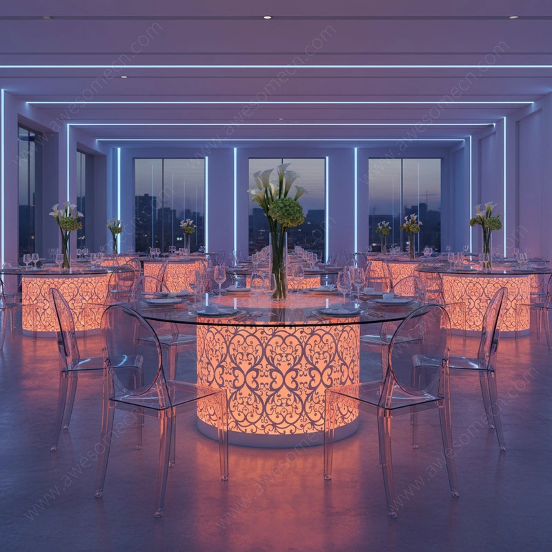 Glow LED Furniture Factory | Illuminated Led Wedding Banquet Table