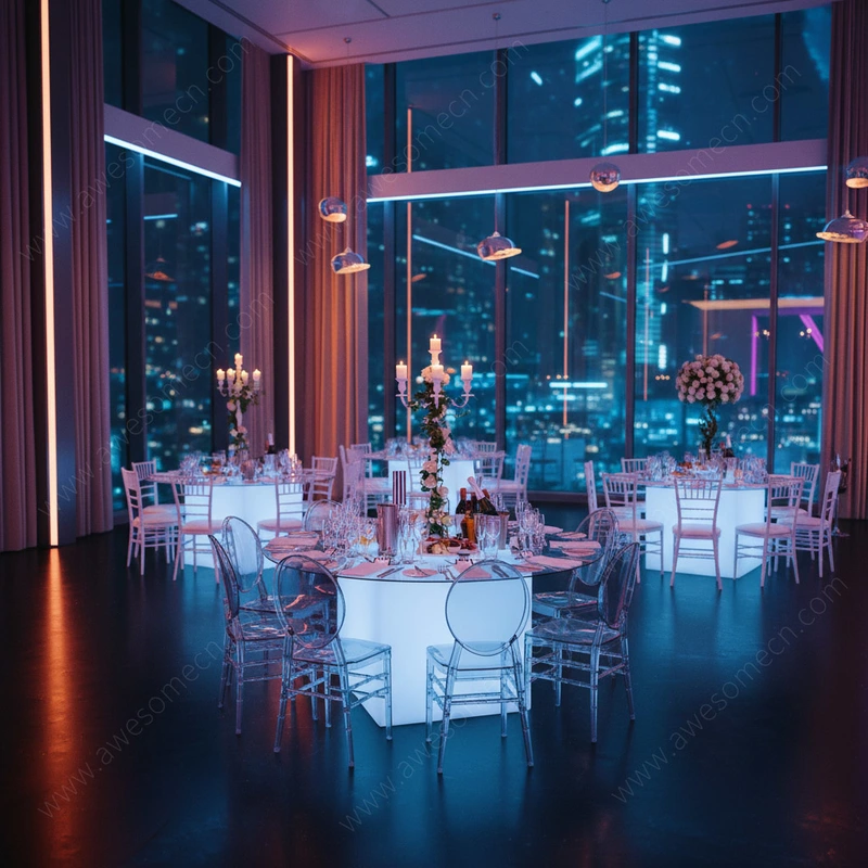 Glow LED Furniture Factory | Glow Led Event Dining Table