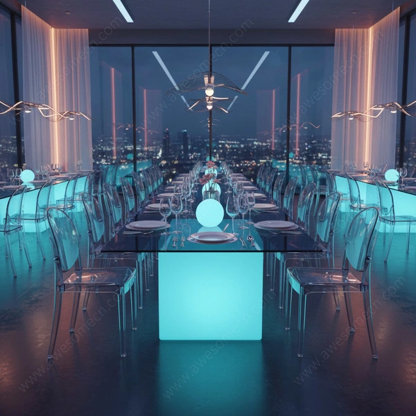 Glow LED Furniture Factory | Glowing Led Wedding Table