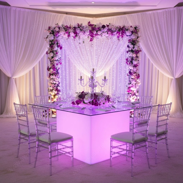 Glow LED Furniture Factory | Glowing Led Wedding Table