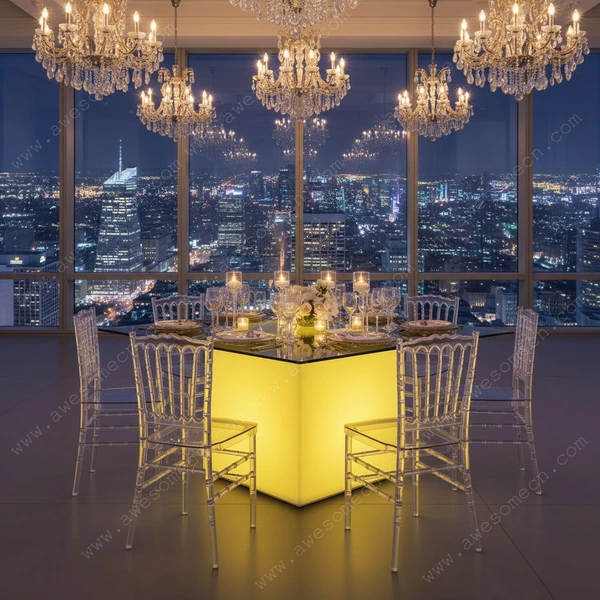 Glow LED Furniture Factory | Glowing Led Wedding Table