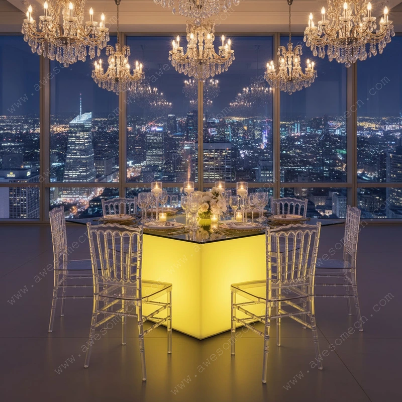 Glow LED Furniture Factory | Glowing Led Wedding Table