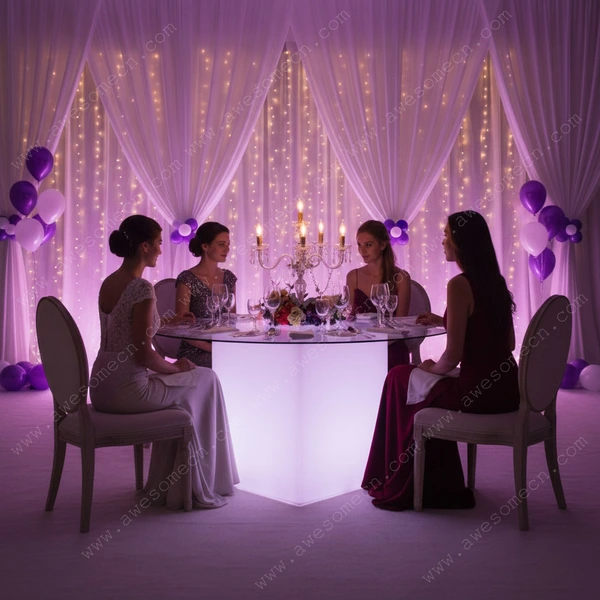 Light Up LED Furniture Factory | Color Change Led Light Up Banquet Table