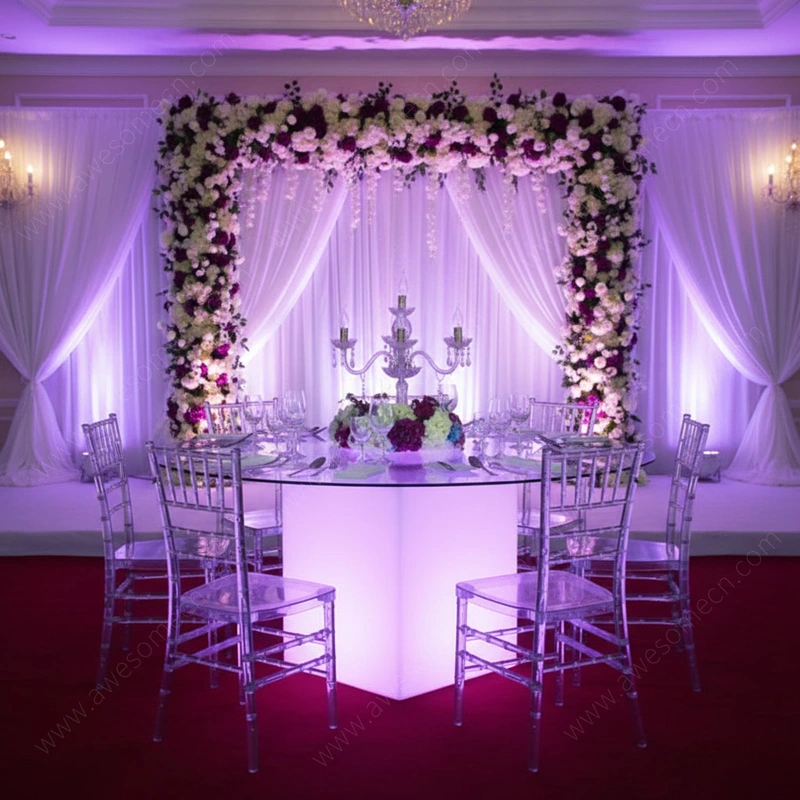 Light Up LED Furniture Factory | Color Change Led Light Up Banquet Table