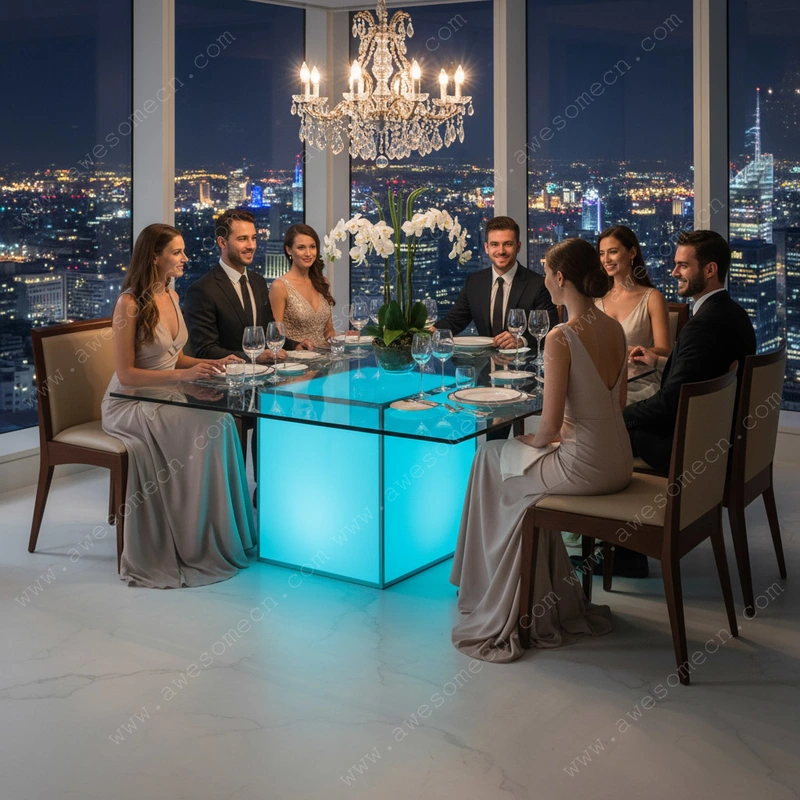 Glow LED Furniture Factory | Illuminated Event Wedding Buffet Table