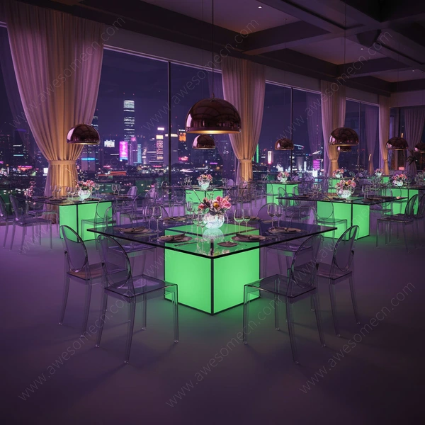 Glow LED Furniture Factory | Illuminated Event Wedding Buffet Table