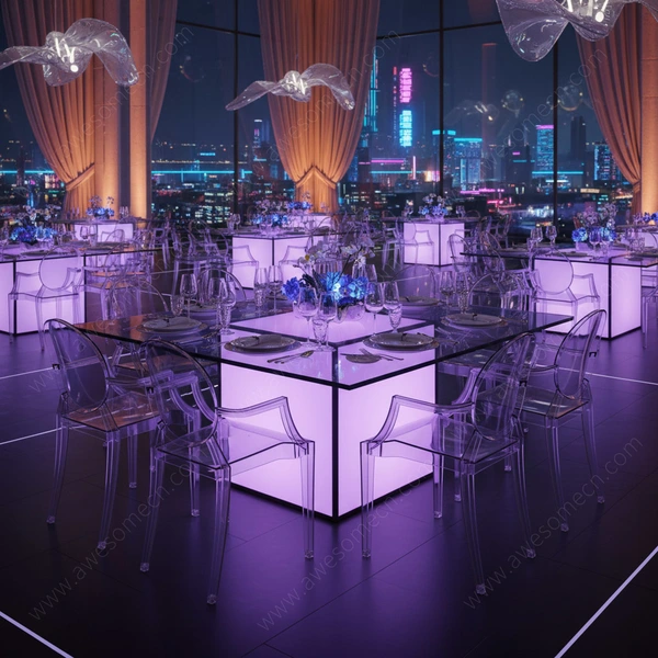 Glow LED Furniture Factory | Illuminated Event Wedding Buffet Table