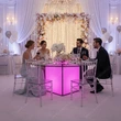 Glow LED Furniture Factory | Folding Event Led Dining Table