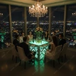 Unique Glow LED Furniture | Foldable Wedding Led Banquet Table