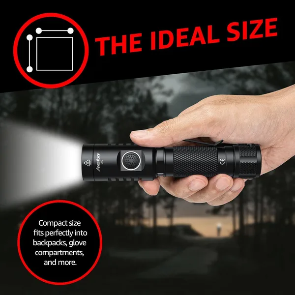 axefury Flashlight, Magnetic LED Flashlight, Super Bright Tactical Flashlight, Cob workLight, 6 Modes, Max 700 Lumens A5 Flashlight for Outdoor Camping, Emergency（Not Including Batteries） Gift