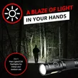 axefury Flashlight, Magnetic LED Flashlight, Super Bright Tactical Flashlight, Cob workLight, 6 Modes, Max 700 Lumens A5 Flashlight for Outdoor Camping, Emergency（Not Including Batteries） Gift