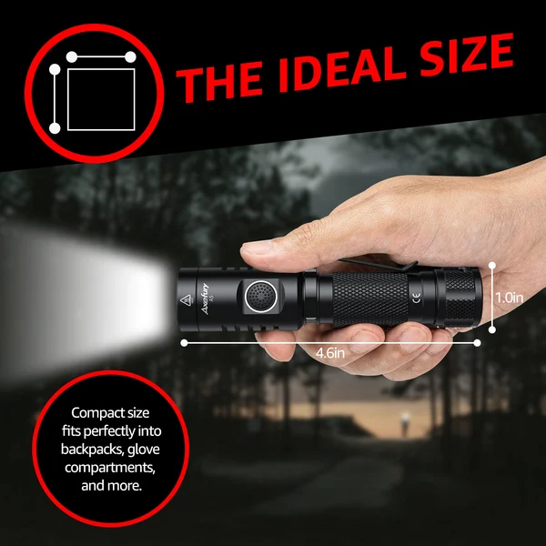 axefury Flashlight, Magnetic LED Flashlight, Super Bright Tactical Flashlight, Cob workLight, 6 Modes, Max 700 Lumens A5 Flashlight for Outdoor Camping, Emergency(Not Including Batteries) Gift