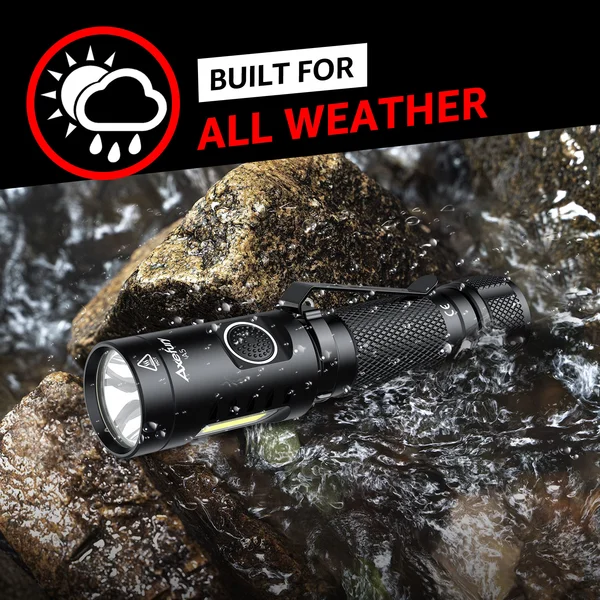 axefury Flashlight, Magnetic LED Flashlight, Super Bright Tactical Flashlight, Cob workLight, 6 Modes, Max 700 Lumens A5 Flashlight for Outdoor Camping, Emergency(Not Including Batteries) Gift