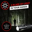 axefury Flashlight, Magnetic LED Flashlight, Super Bright Tactical Flashlight, Cob workLight, 6 Modes, Max 700 Lumens A5 Flashlight for Outdoor Camping, Emergency（Not Including Batteries） Gift