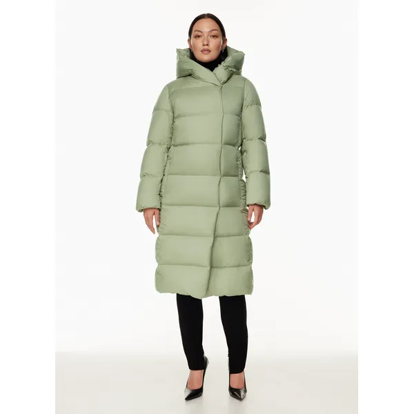 Women’s Mid-Length White Duck Down Jacket: Warm, Hooded, Korean Style
