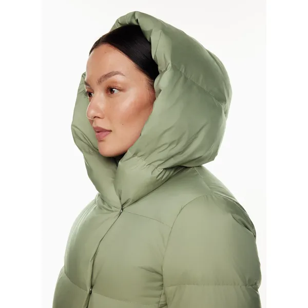 Women’s Mid-Length White Duck Down Jacket: Warm, Hooded, Korean Style