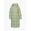 Women’s Mid-Length White Duck Down Jacket: Warm, Hooded, Korean Style