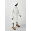 Women’s Mid-Length White Duck Down Winter Jacket: Warm & Stylish