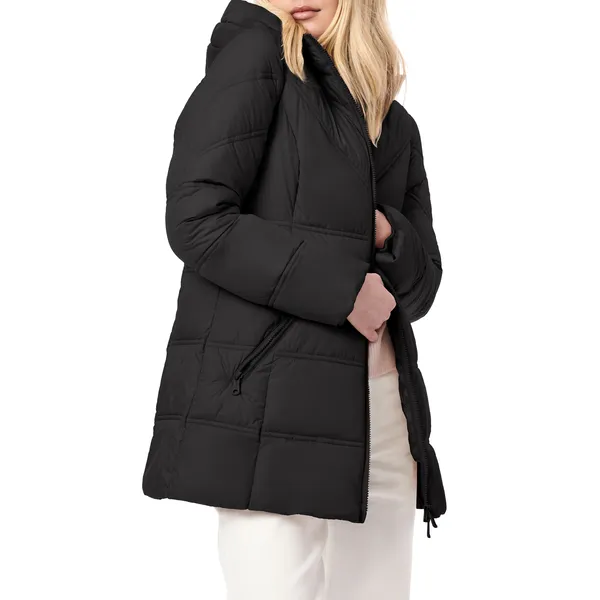 New Women’s Lightweight Long-Sleeve Puff Jacket: Winter Clothes with Zipper