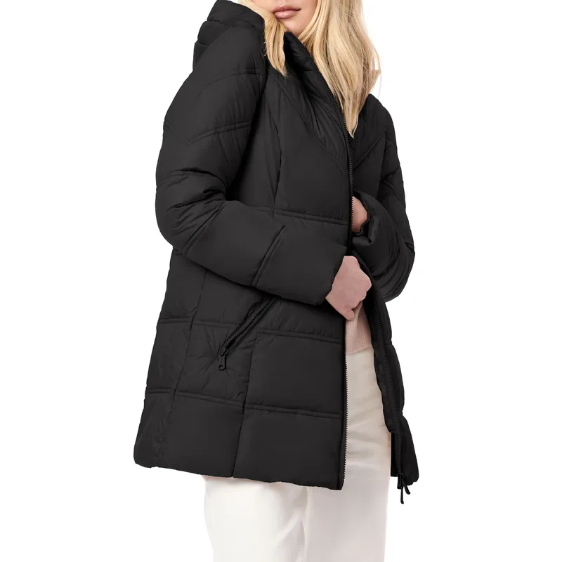 New Women’s Lightweight Long-Sleeve Puff Jacket: Winter Clothes with Zipper