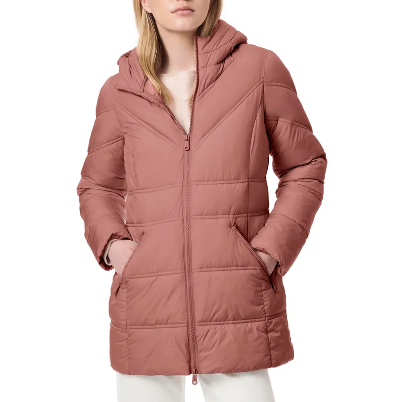 New Women’s Lightweight Long-Sleeve Puff Jacket: Winter Clothes with Zipper