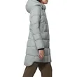 Newest Style Long Sleeve Bubble Puffer Jackets for Women: Navy Blue Shiny Quilted Winter Jackets