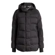 Newest Style Long Sleeve Bubble Puffer Jackets for Women: Navy Blue Shiny Quilted Winter Jackets