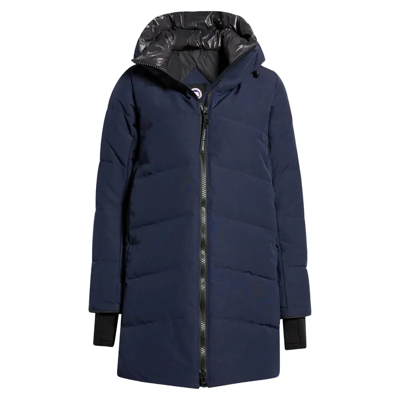 Winter Long Women’s Nylon Down Jacket: Outdoor Wind and Cold Hooded Jacket 2022