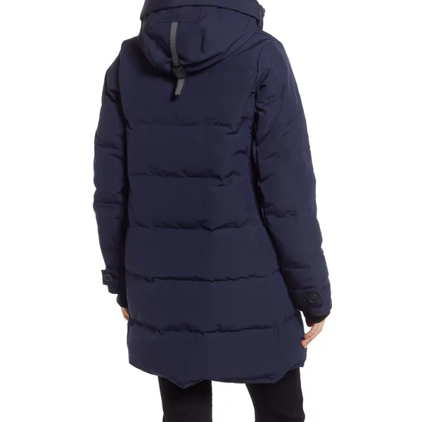 Winter Long Women’s Nylon Down Jacket: Outdoor Wind and Cold Hooded Jacket 2022