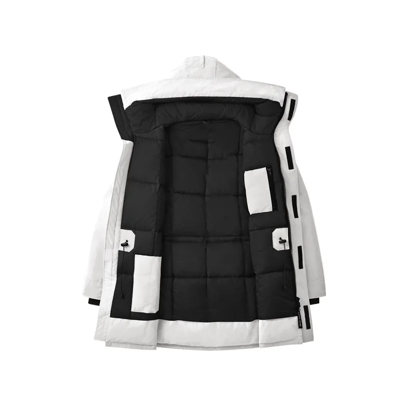 New Winter Jacket: Trendy Mid-Length Down Hooded Men’s Clothing