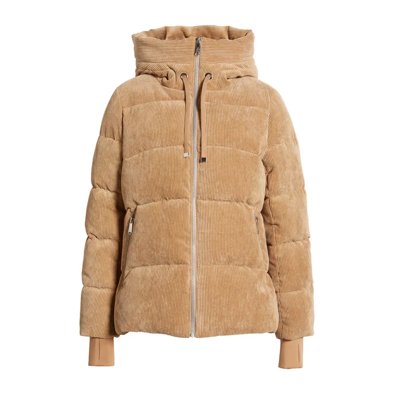 Women’s Mammoth Corduroy Down Puffer Jacket: Stylish and Warm in Cedarwood