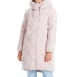Long Sleeve Pink White Duck Down Jacket: Warm and Fashionable Outerwear